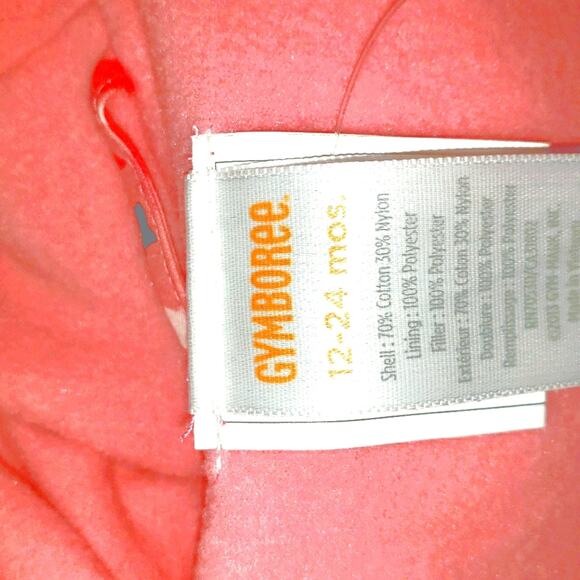 NWT, Gymboree Toddler puffer coat, Sz 18-24m, Pink Stars Print, ruffle bottom. - Picture 8 of 10